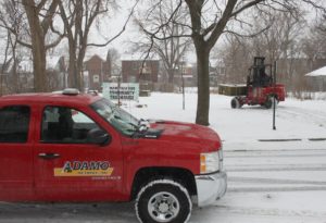 Adamo Delivers Materials to Manistique Community Treehouse Center
