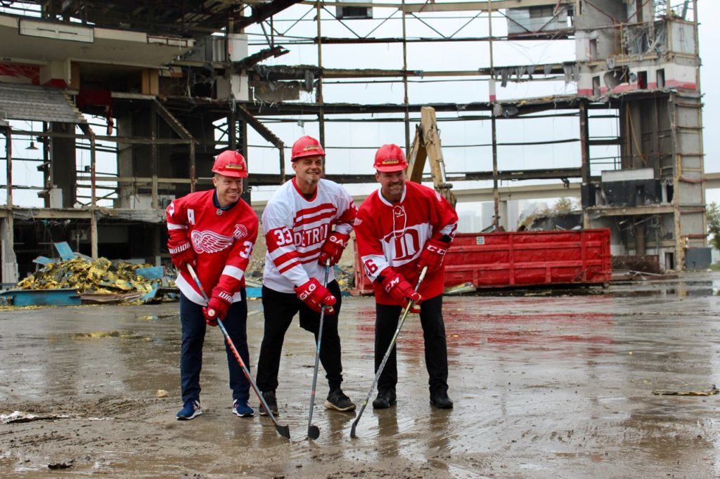 Former Red Wings Joey Kocur, Darren McCarty, and Kris Draper visit the Joe Louis arena one last time Featured Image